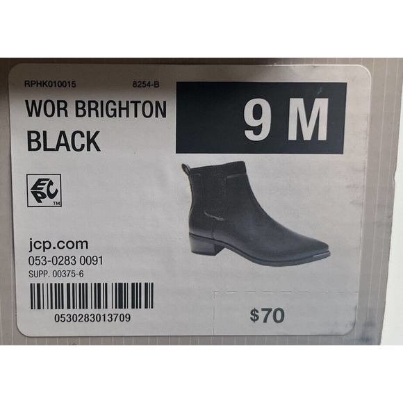 Brighton Black Ankle Boots - Picture 9 of 9